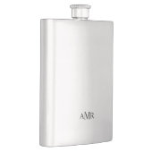 クラシックモノグパーソナライズされたラム フラスク (右)