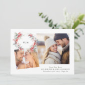 クラシックモノグラエレガントム葉リース2枚の写真 シーズンカード (スタンド正面)