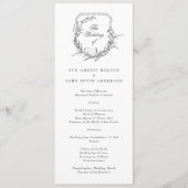 クラシックモノグラムのの結婚紋章 プログラム (正面)