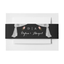 クラシックモノグラムのBlkとバラの結婚ベリーバンド