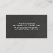 クラシックモノグラムシンプルグレイ 名刺 (裏面)