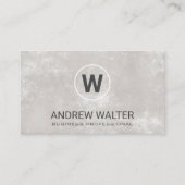 クラシックモノグラムシンプルグレイ 名刺 (正面)