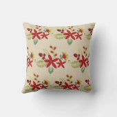 クラシックモノグラムファミリー名フローラリース クッション (裏面)