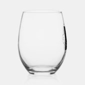 クラシックモノグラムファンシーフレカスタムーム ステムなしワイングラス (右)