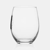 クラシックモノグラムファンシーフレカスタムーム ステムなしワイングラス (左)