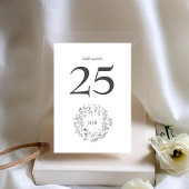 クラシックモノグラムフローラ結婚リース テーブルナンバー