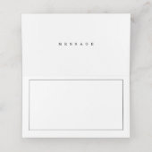 クラシックモノグラムブラック&ホワイトウェディングレセプション プレイスカード (内部開封)