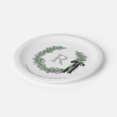 クラシックモノグラムリースクレスト ペーパープレート (アングル)