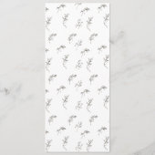 クラシックモノグラムロマンチック結婚私たちの メニュー (裏面)