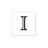 クラシックモノグラム文字I 1インチスタンプ ラバースタンプ (インプリント)