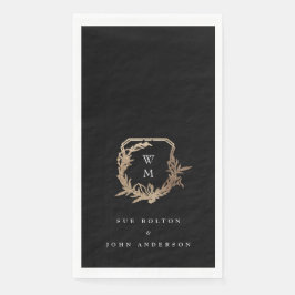 クラシックモノグラム白黒金ゴールド紋