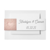 クラシックモノグラム結婚式招待状ベリーバンド 招待状ベリーバンド (正面例)