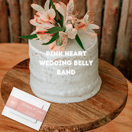 クラシックモノグラム結婚式招待状ベリーバンド 招待状ベリーバンド