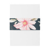 クラシックモノグラム赤面フローラブ結婚ルー 招待状ベリーバンド (裏面例)