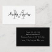 クラシックモノグラム2面 名刺 (正面/裏面)