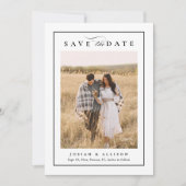 クラシックモノグラムQRコード2写真結婚s セーブザデート (正面)