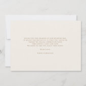 クラシックモノグラ結婚ム写真サンキューカード サンキューカード (裏面)