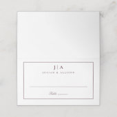 クラシックモノグラ結婚ム座席表 プレイスカード (外部開封)