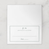 クラシックモノグラ結婚ム座席表 プレイスカード (外部開封)