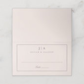 クラシックモノグ結婚ラム プレイスカード (外部開封)