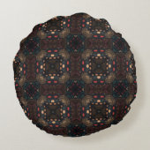 クラシックモロッコ幾何装飾模様 ラウンドクッション (裏面)