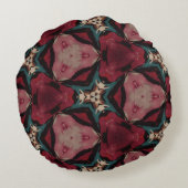 クラシックモロッコ幾何装飾模様 ラウンドクッション (裏面)