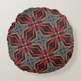 クラシックモロッコ幾何装飾模様 ラウンドクッション