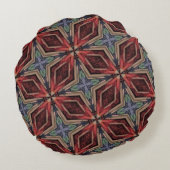クラシックモロッコ幾何装飾模様 ラウンドクッション (裏面)