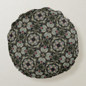 クラシックモロッコ幾何装飾模様 ラウンドクッション (裏面)