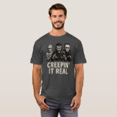 クラシックモンスターでハロウィーンのホラーな雰囲気を楽しもう Tシャツ (正面フル)