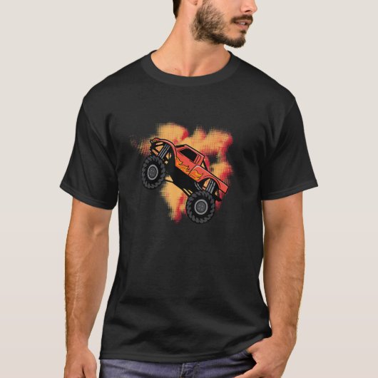 クラシックモンスタートラックスポーツ選手 Tシャツ (正面)