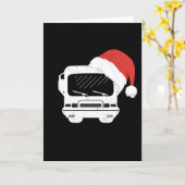 クラシックモーターホームハット クリスマスギフト カード (黄色い花)