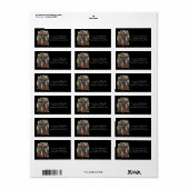 クラシックヤギユール（キリスト降誕祭）アドレス ラベル (フルシート)