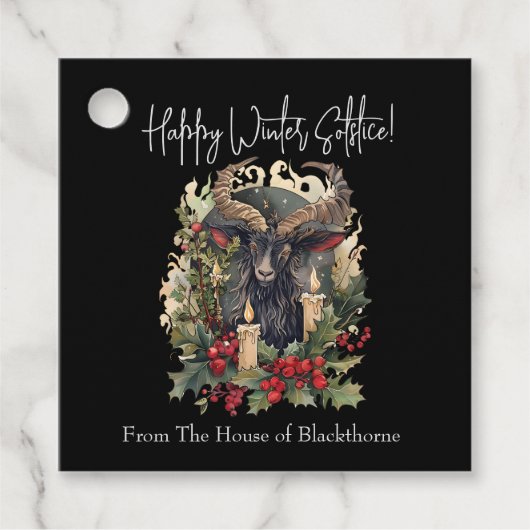 クラシックヤギユール（キリスト降誕祭） フェイバータグ (正面)