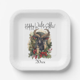 クラシックヤギユール(キリスト降誕祭) ペーパープレート