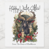 クラシックヤギユール（キリスト降誕祭） ワインラベル (シングルラベル)