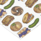 クラシックユダヤ教デリフーズBagel Lox Knish Blintz テーブルクロス (アングル)