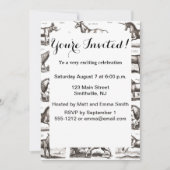 クラシックユニコーン アンティーク 神話 魔法の生物 招待状 (正面)