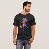 クラシックユニコーン 忍者 サムライ 空手 カンフー マーティ Tシャツ (正面フル)
