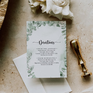 クラシックユーカリの結婚葉 エンクロージャーカード