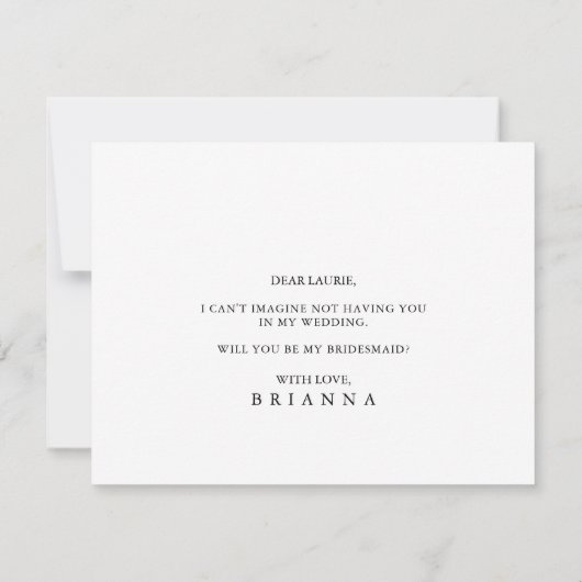 クラシックユーカリプタス花嫁提案ノートカード ノートカード (裏面)