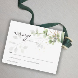 クラシックユーカリプトゥスグリーンリーRSVP 出欠カード