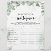 クラシックユーカリ赤ちゃんシャワースキャッタゴリズゲーム (正面)