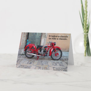 クラシックユーロモトグッジバイク誕生日カード カード