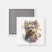 クラシックヨークシャーテリア冷蔵庫用マグネット マグネット (正面/裏面)