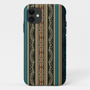 クラシックヨーロッストライプパヴィンテージパターン iPhone 11 ケース