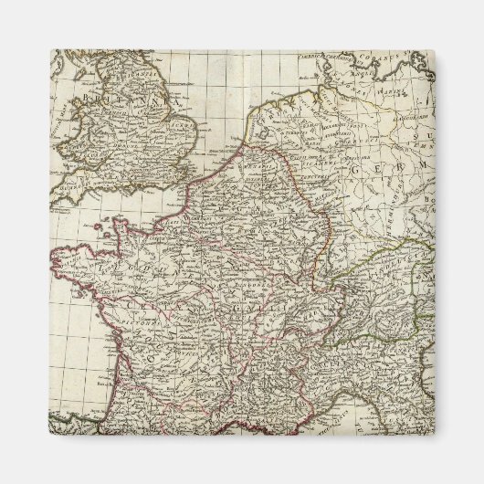 クラシックヨーロッパの地図 マグネット (正面)