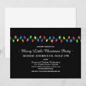 クラシックライツクリスマスパーティの招待状 招待状 (正面/裏面)