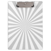 クラシックライトグレーバースト紡績輪 クリップボード (正面)