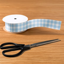 クラシックライトブルーとホワイトプレイドパターン